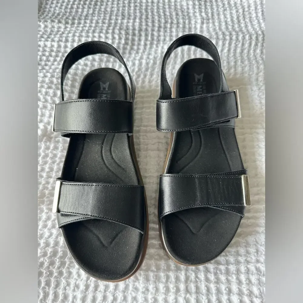 Mephisto Womens Dominica Leather Sandal - Black Leather NEW - Picture 7 of 14